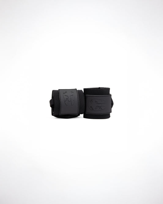 24" Wrist Wraps - Black on Black