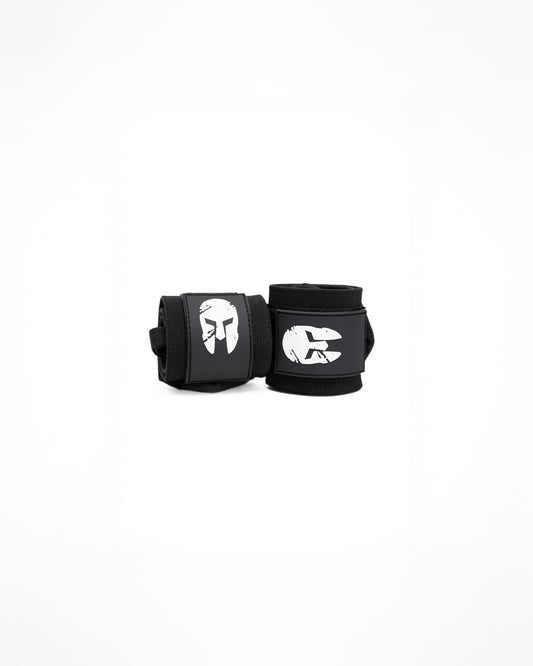 24" Wrist Wraps - White on Black